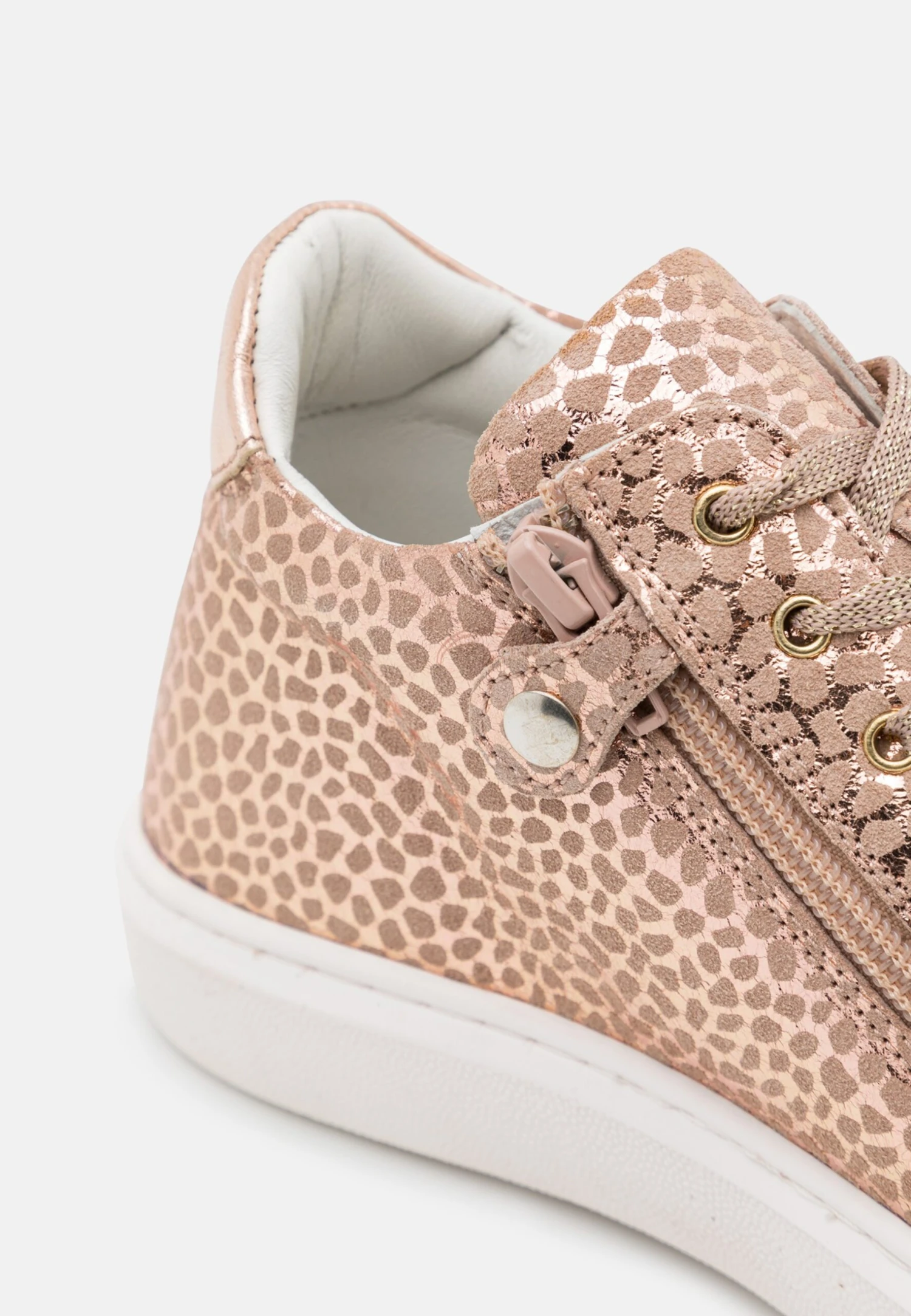 Friboo Leather - Sneakers Hoog - Rose Gold 6 Friboo Leather - Sneakers Hoog - Rose Gold - Afbeelding 6