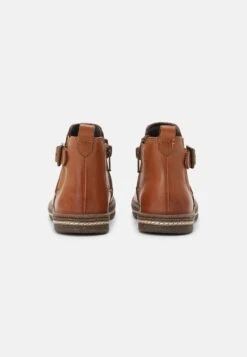 Friboo Leather Booties - Korte Laarzen - Cognac -Friboo Winkel 4bd1d8c86c114435a07b873afc26e291