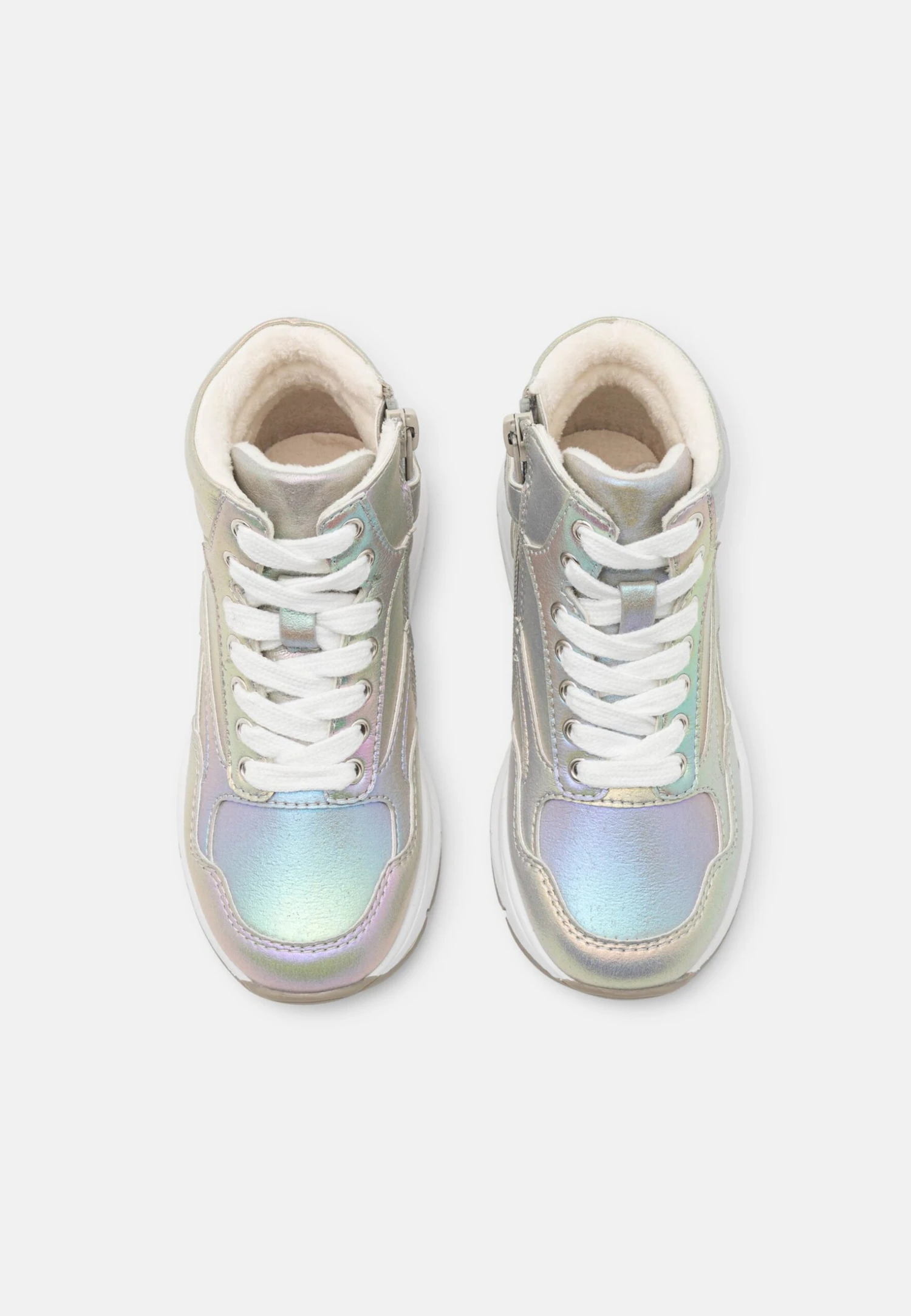 Friboo Sneakers Hoog - Silver-Coloured 4 Friboo Sneakers Hoog - Silver-Coloured - Afbeelding 4