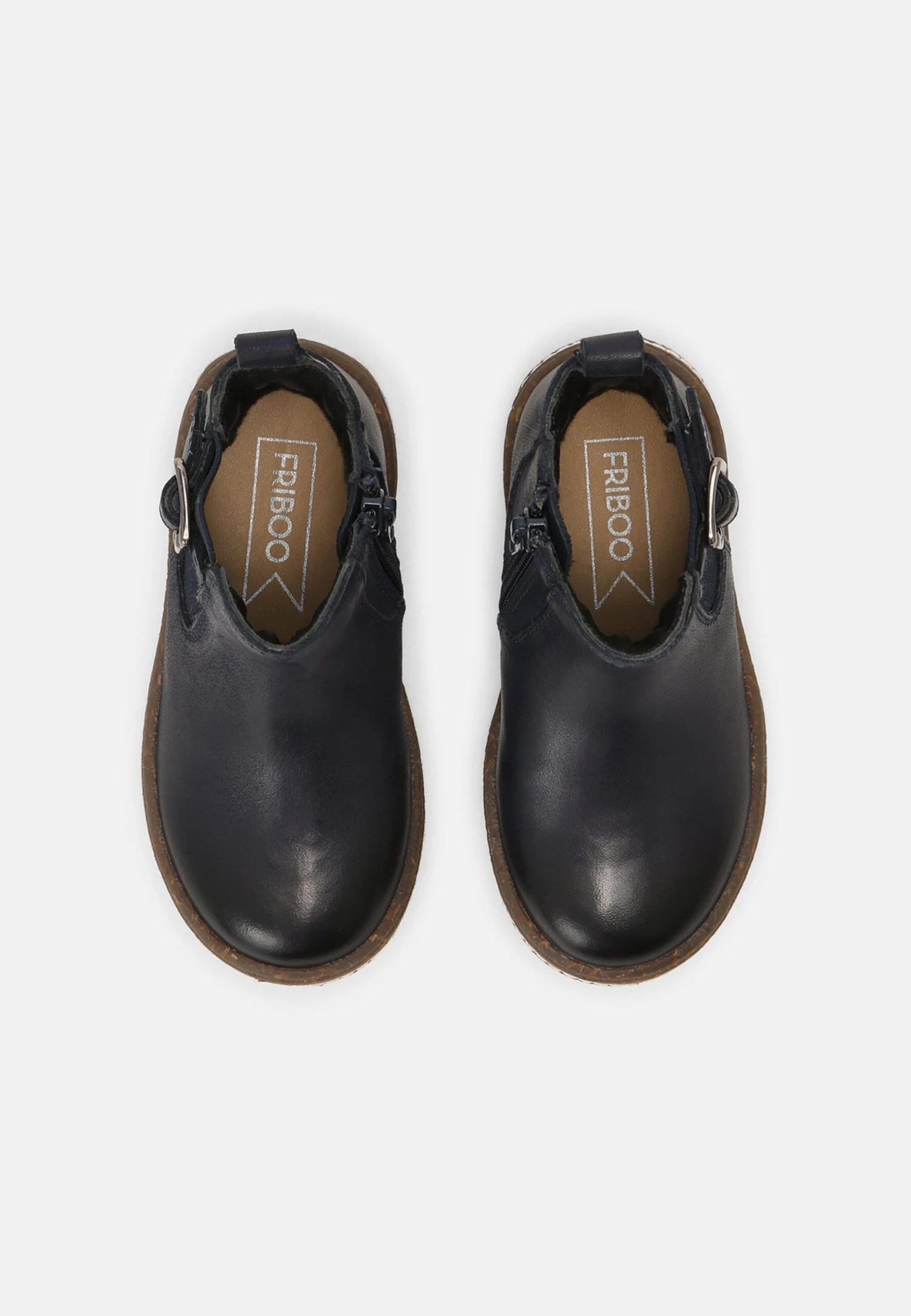 Friboo Leather Booties - Korte Laarzen - Dark Blue 4 Friboo Leather Booties - Korte Laarzen - Dark Blue - Afbeelding 4