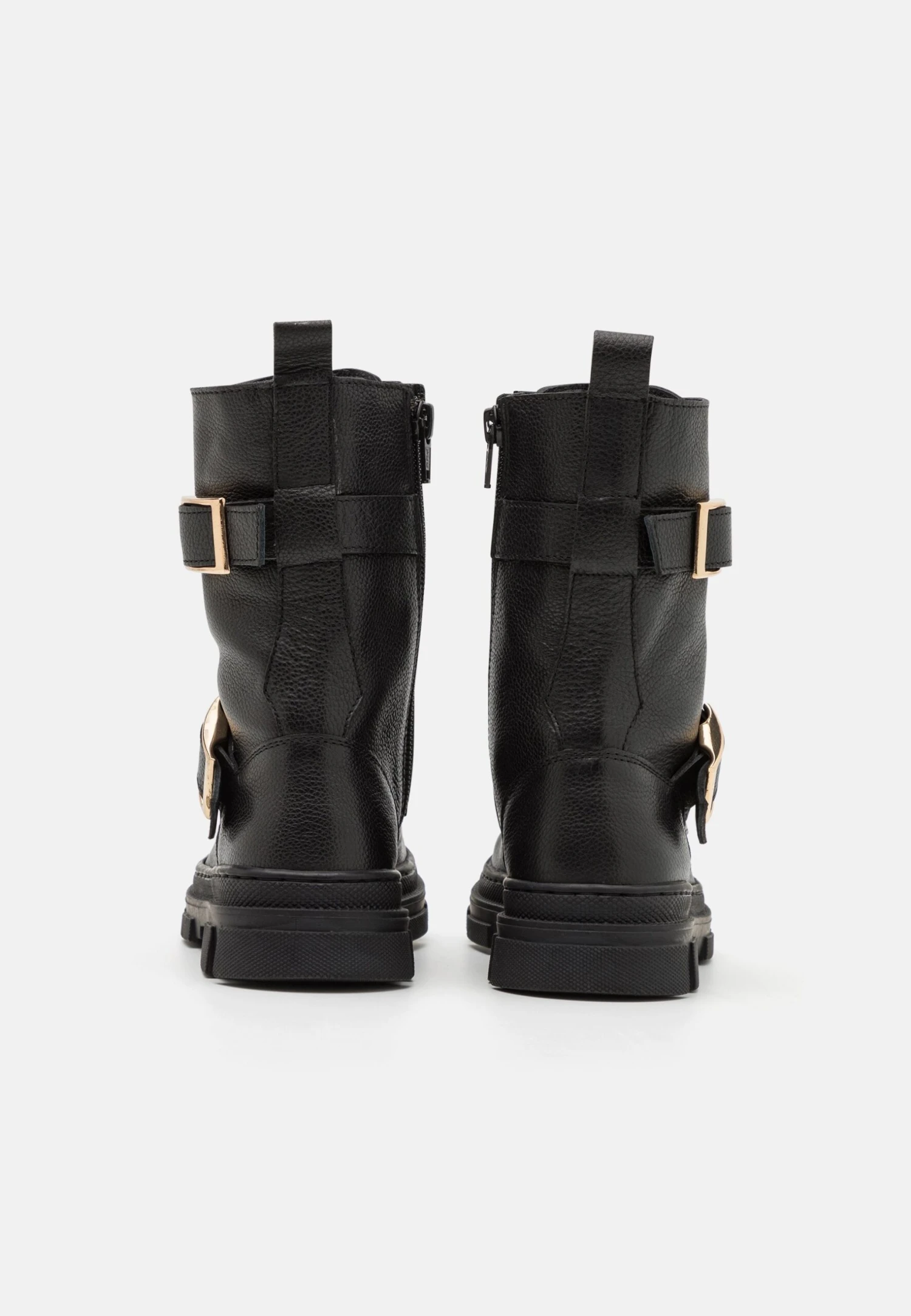 Friboo Leather - Veterlaarzen -Black 3 Friboo Leather - Veterlaarzen -Black - Afbeelding 3