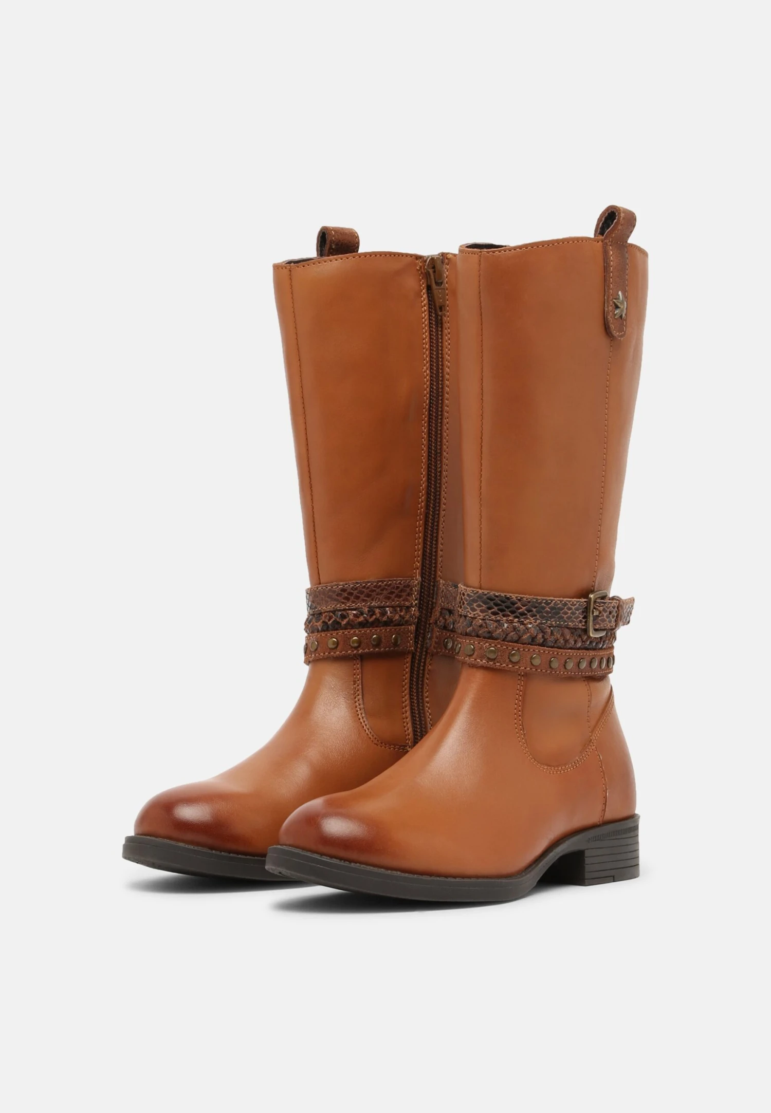 Friboo Cowboy-/Bikerlaarzen - Cognac 2 Friboo Cowboy-/Bikerlaarzen - Cognac - Afbeelding 2