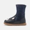 Friboo Leather - Snowboots- Dark Blue