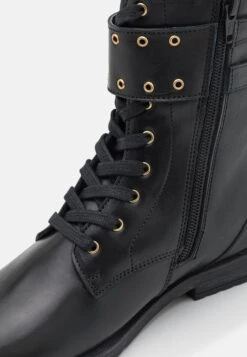 Friboo Leather Booties - Veterboots - Black -Friboo Winkel f1b1d30f8aeb4cea9286662c14b9672b